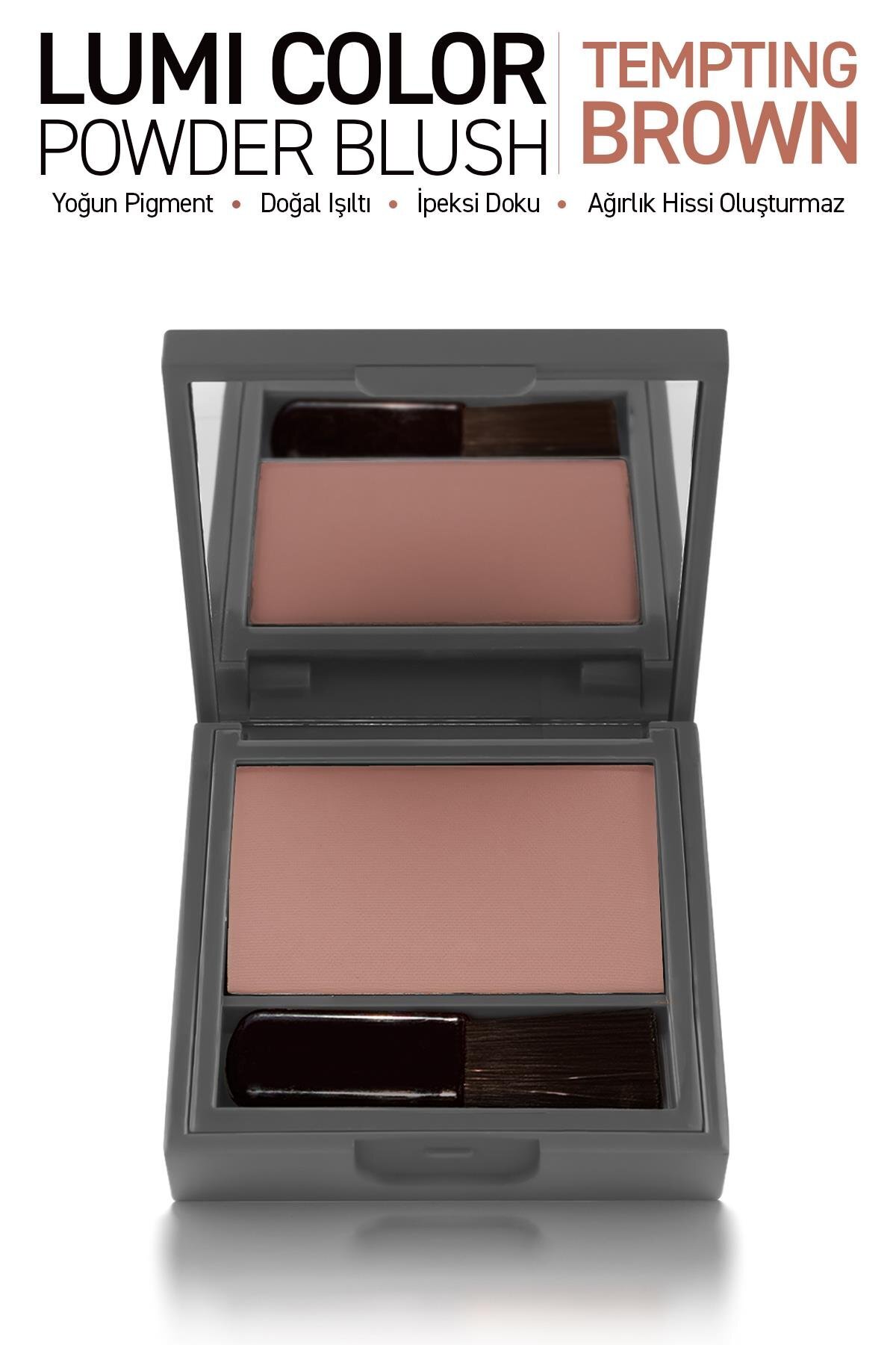 Alix Avien Yoğun Pigmentli Ultra İnce İpeksi Dokulu Pudra Allık - Lumi Color Powder Blush 154 Tempting Brown - Fiyatı, Yorumları