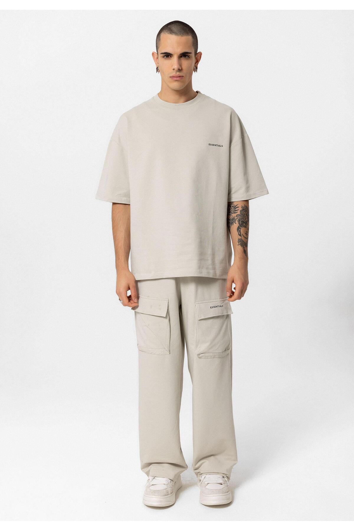 Oversize Eşofman Takım Buz Gri — رنگارنگ 40-571