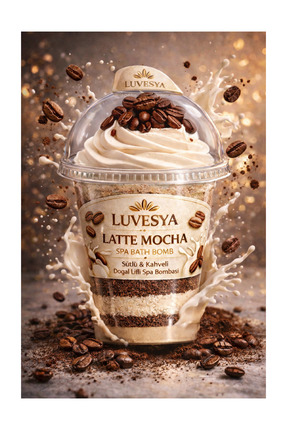 luvesya Creamy Coffee Velvet Spa Bath Powder – Sütlü & Acı Kahve Aromalı Krem...