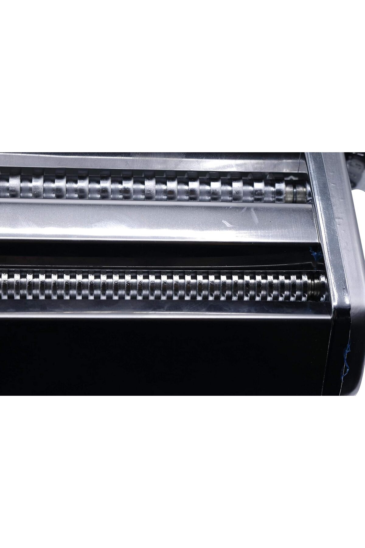 آلة صنع المعكرونة اليدوية ستانلس ستيل – فرد وتقطيع العجين بسهولة,صانعة باستا مع مقبض خشبي