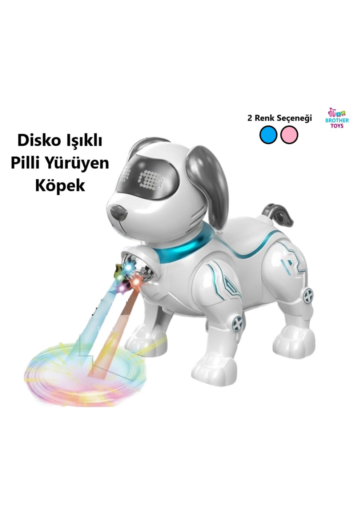 Brother Toys Disko Işıklı Yürüyen Köpek Oyuncak İpli Müzikli