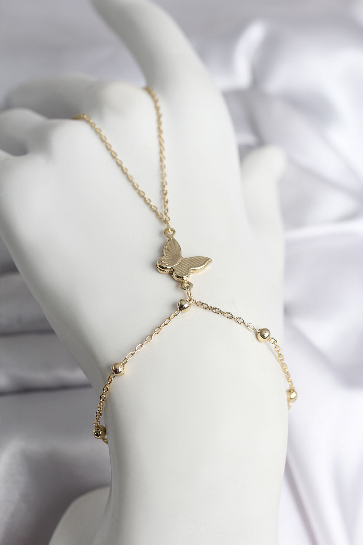 Skygo 316L Çelik Gold Renk Kelebek Model Kadın Şahmeran - TJ-SN732