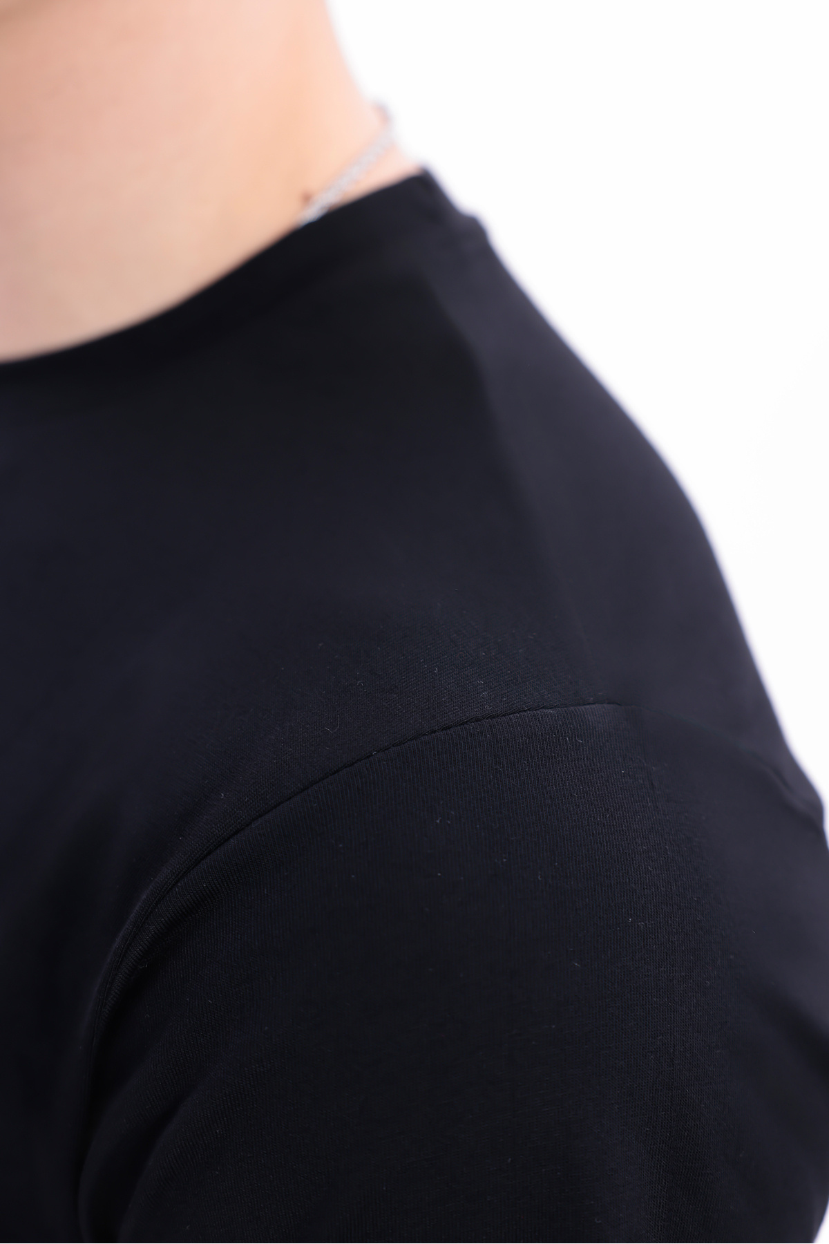 freemen  Erkek 5 Adet Siyah Tişört Paketi, 30/1 Süprem Pamuk, Yumuşak Doku, Bisiklet Yaka - Görsel 6