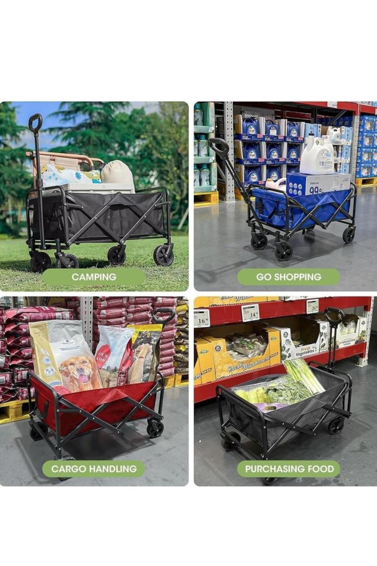 عربة رحلات قابلة للطي مقاس 70x40 سم وسط لون بيج