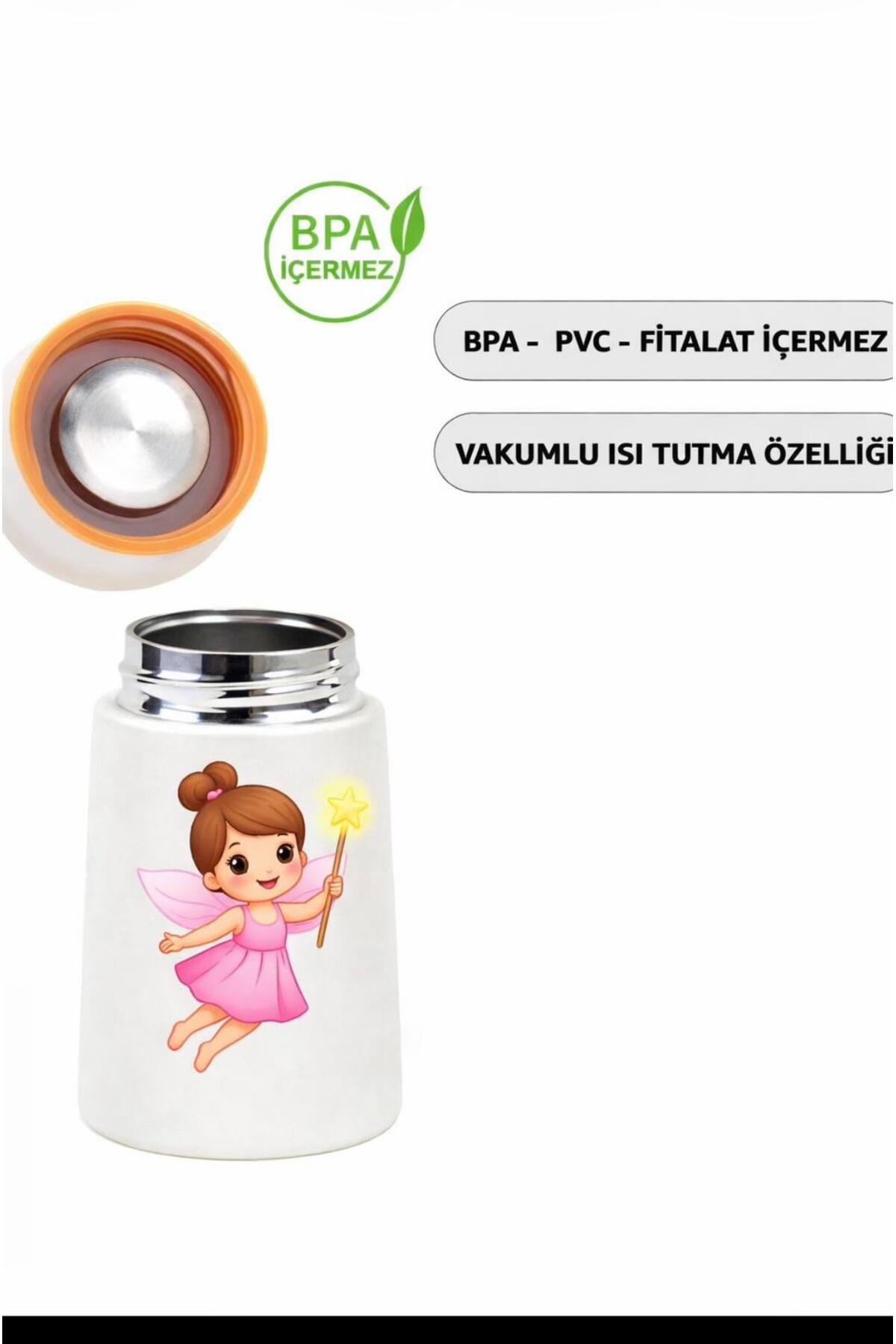 HOPEFUL DESİGN Hopeful Desig Desenli Kız Termos 280ML Bebek Mama Saklama Termosu Paslanmaz Çelik Termos fotoğrafı 4 (önizleme)