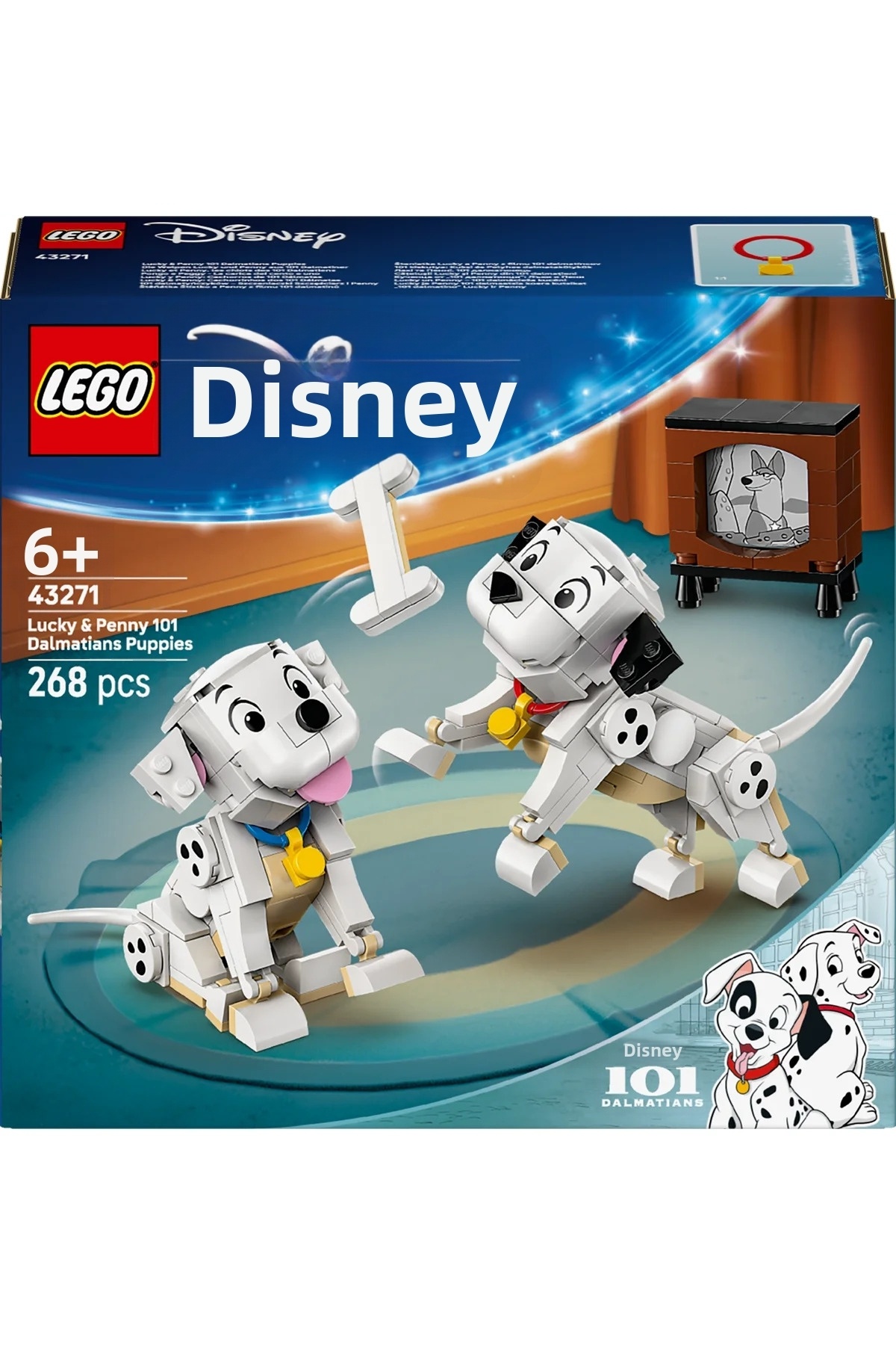 ® ǀ دیزنی لاکی و پنی ۱۰۱ توله‌سگ دالمیشن ۴۳۲۷۱-۶+ مجموعه ساختنی خلاقانه (۲۶۸ قطعه)