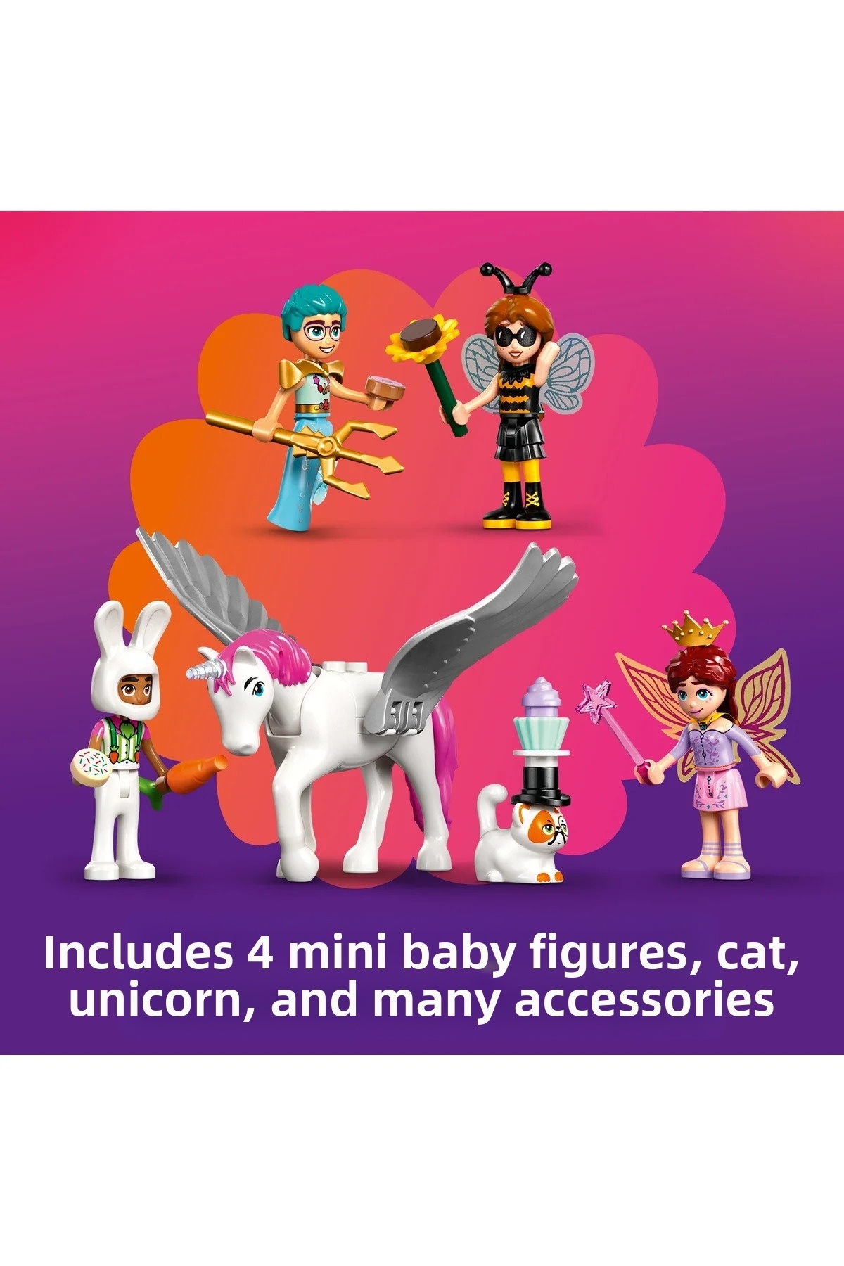 ® Friends مهمانی لباس اسب تکشاخ و پری ۴۲۶۶۱ – مجموعه ساخت اسباببازی خلاقانه ۶ سال به بالا (۲۶۱ قطعه)