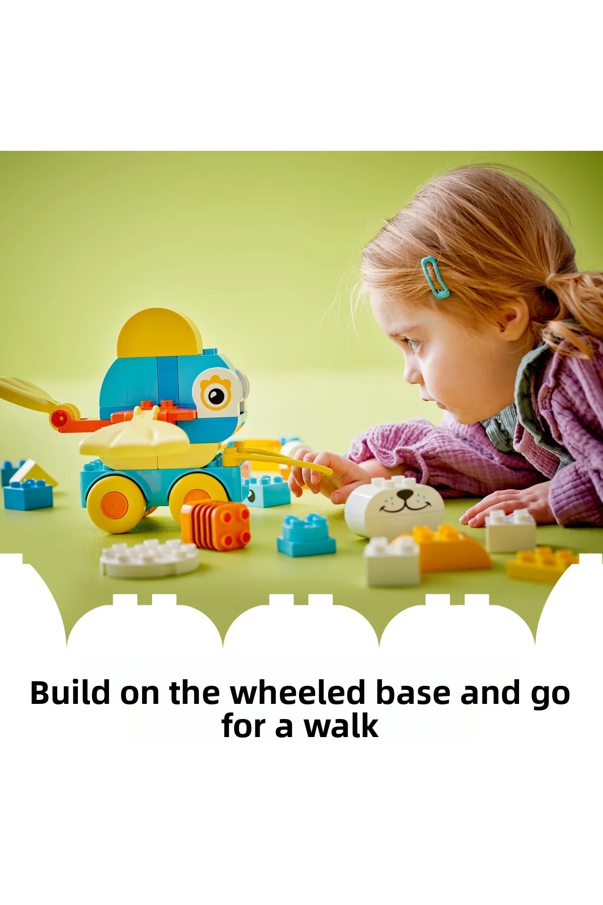 ® Duplo ® شهر ۳ در ۱ حیوانات چرخ‌دار ۱۰۴۴۸ – مجموعه ساختنی اسباب‌بازی آموزشی ۲+ (۵۸ قطعه)