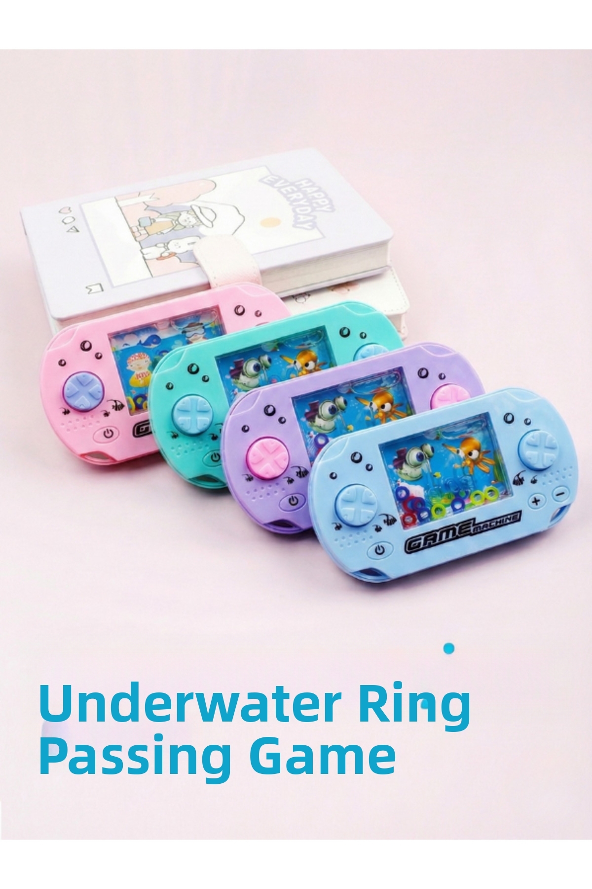 بازی حلقه‌ای بنفش نوستالژیک عبور از آب – اسباب‌بازی هوشمندانه کودکان با طراحی تتریس آرکید