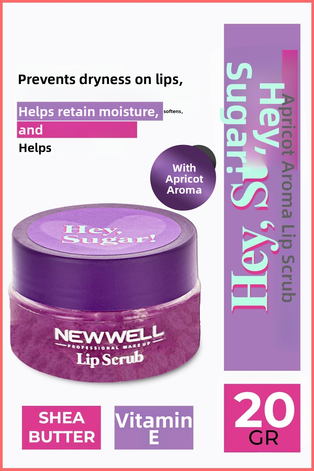New Well Hey Sugar!Blackberry Flavored Lip Peeling 20gr - Trendyol