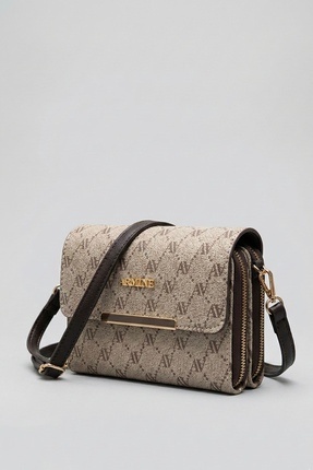 Armine Kadın Vizon Noktalı Orta Boy Çapraz Askılı El & Omuz Çantası 381