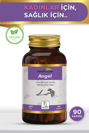 Hekimzade Angel 90 Kapsül 650 mg – Civanperçemi İçeren Kadınlara Yönelik Takv...