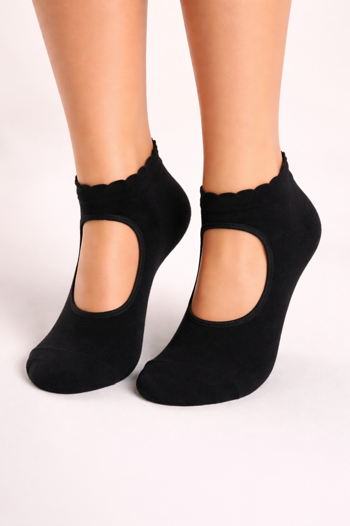 3 Pairs Women's Cotton Yoga Pilates Socks Set By Fancy