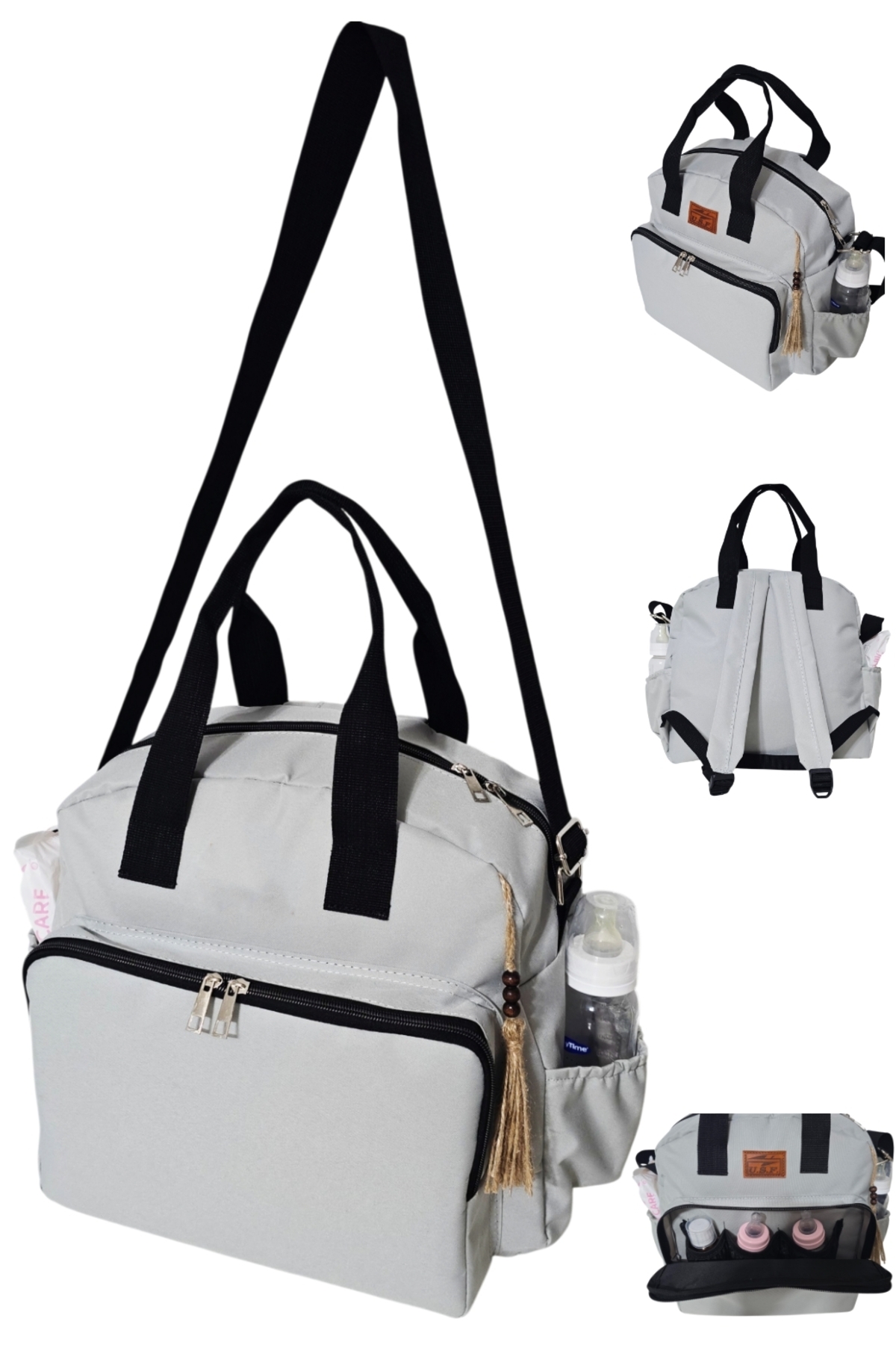 USF Ana Kucağı Puset Portbebe Bebek Taşıma + Anne Bebek Bakım Sırt El Omuz Çantası fotoğrafı 3 (önizleme)