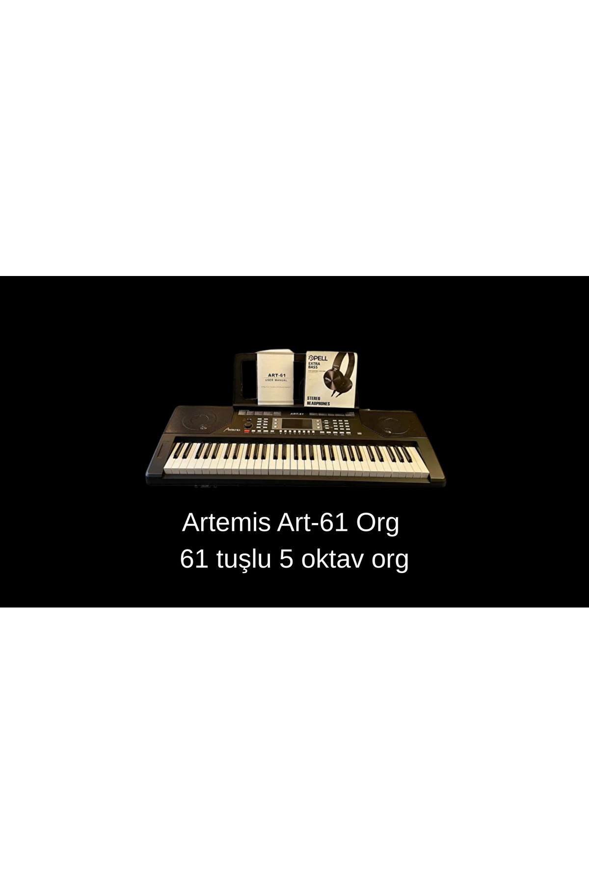 Genel Markalar Art-61 Tuş Hassasiyetli Org 5 Oktav (ÇANTA-KULAKLIK
