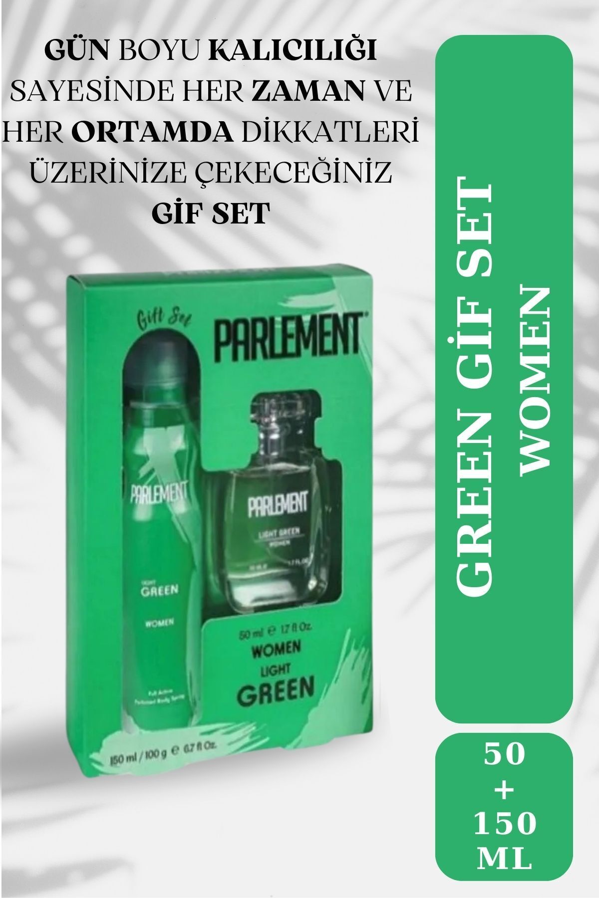 Parlement Kozmetik Parlement Green 150 ml Deodarant Hediyeli Gift Set — Bayanset03