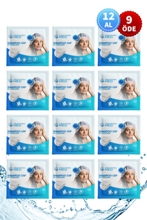 HEALTHON MED Su Kullanmadan Saç Temizleme Şampuan Bonesi, Durulama Gerektirme...