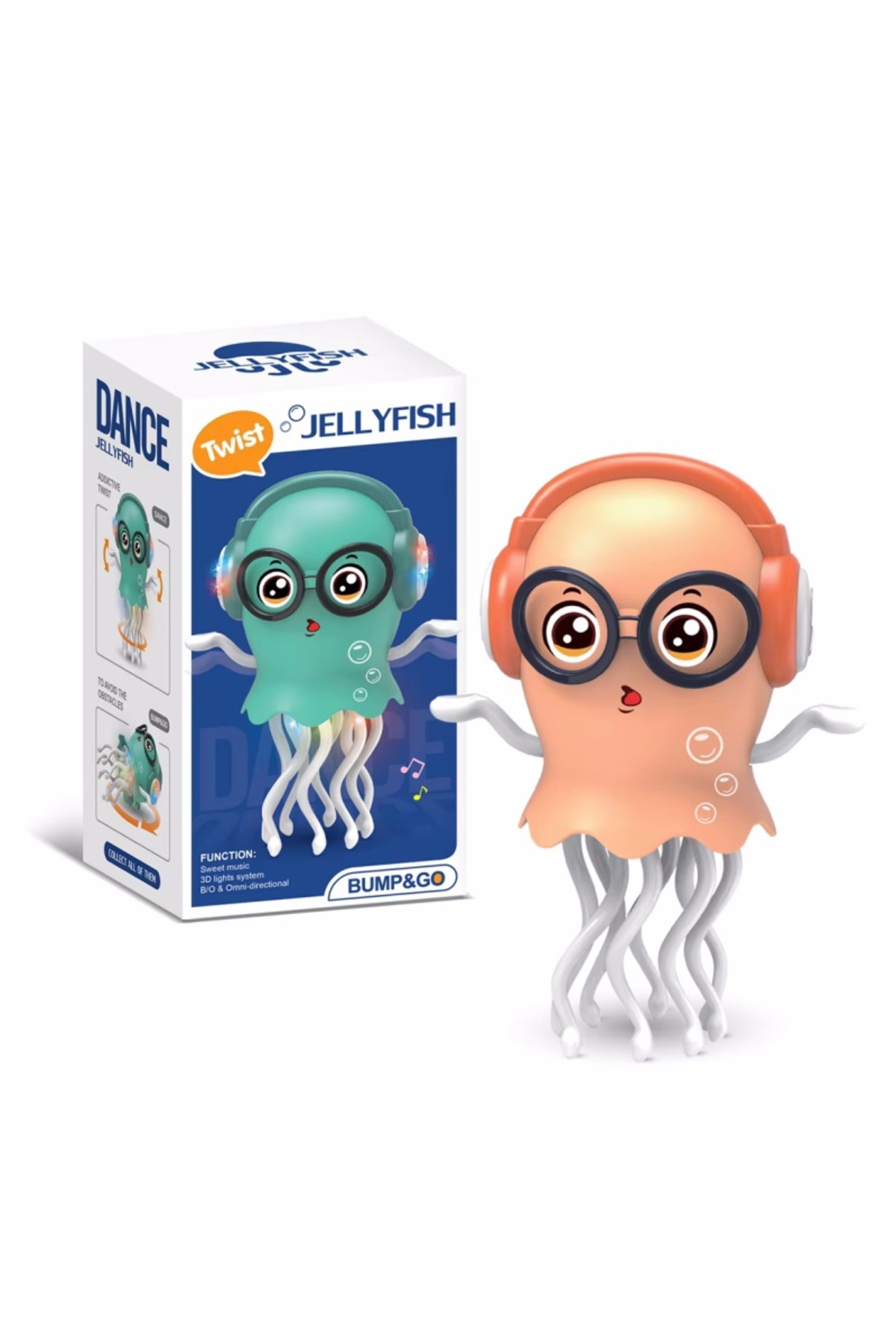 اورنج کیدز اسباب‌بازی هشت‌پا رقصان برقی با حسگر خودکار برای اجتناب از موانع و خزیدن الکترونیکی مجیکا