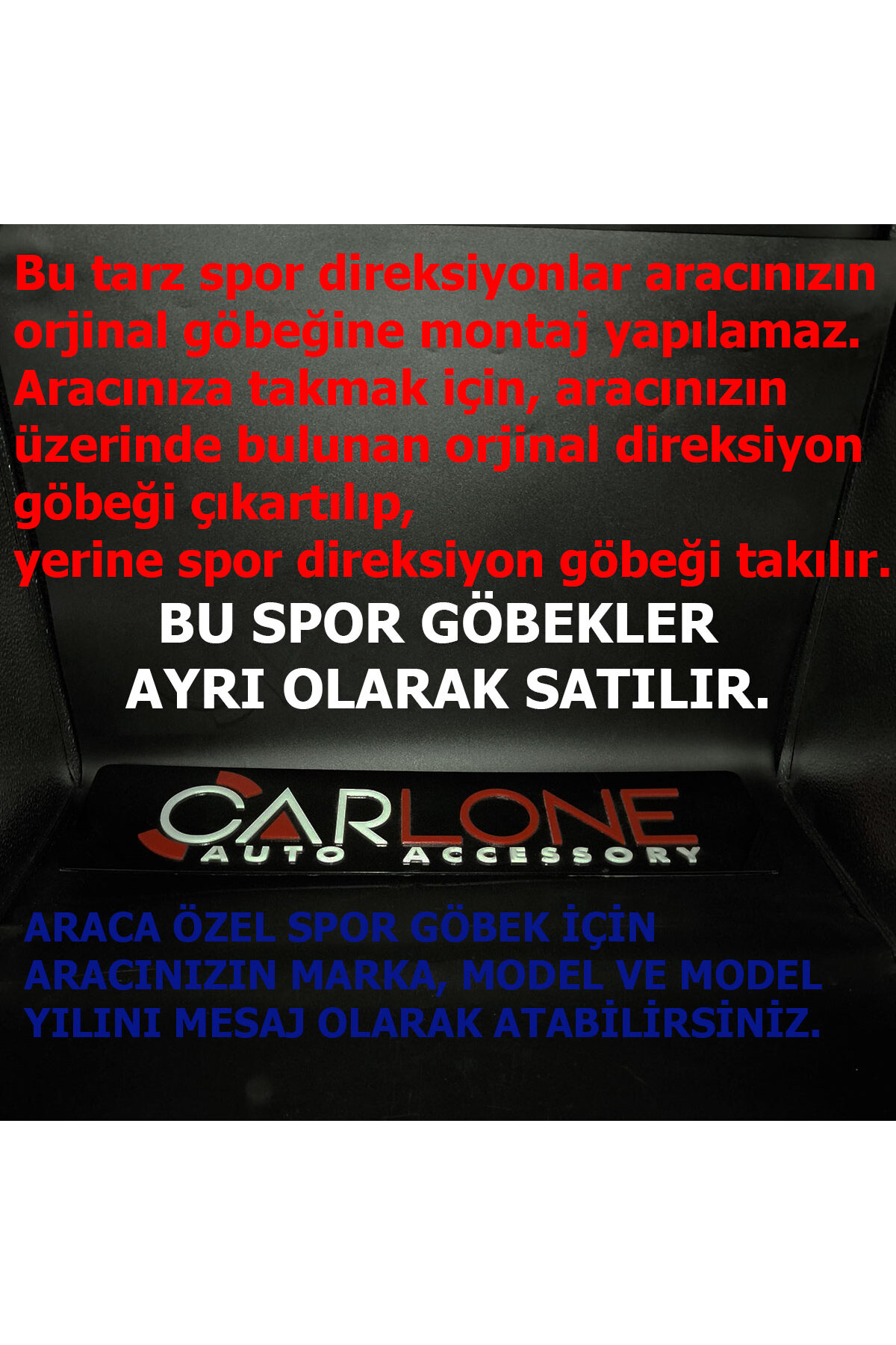 carlone Momo Spor Direksiyon 32cm Mavi Siyah-yarış Spor
