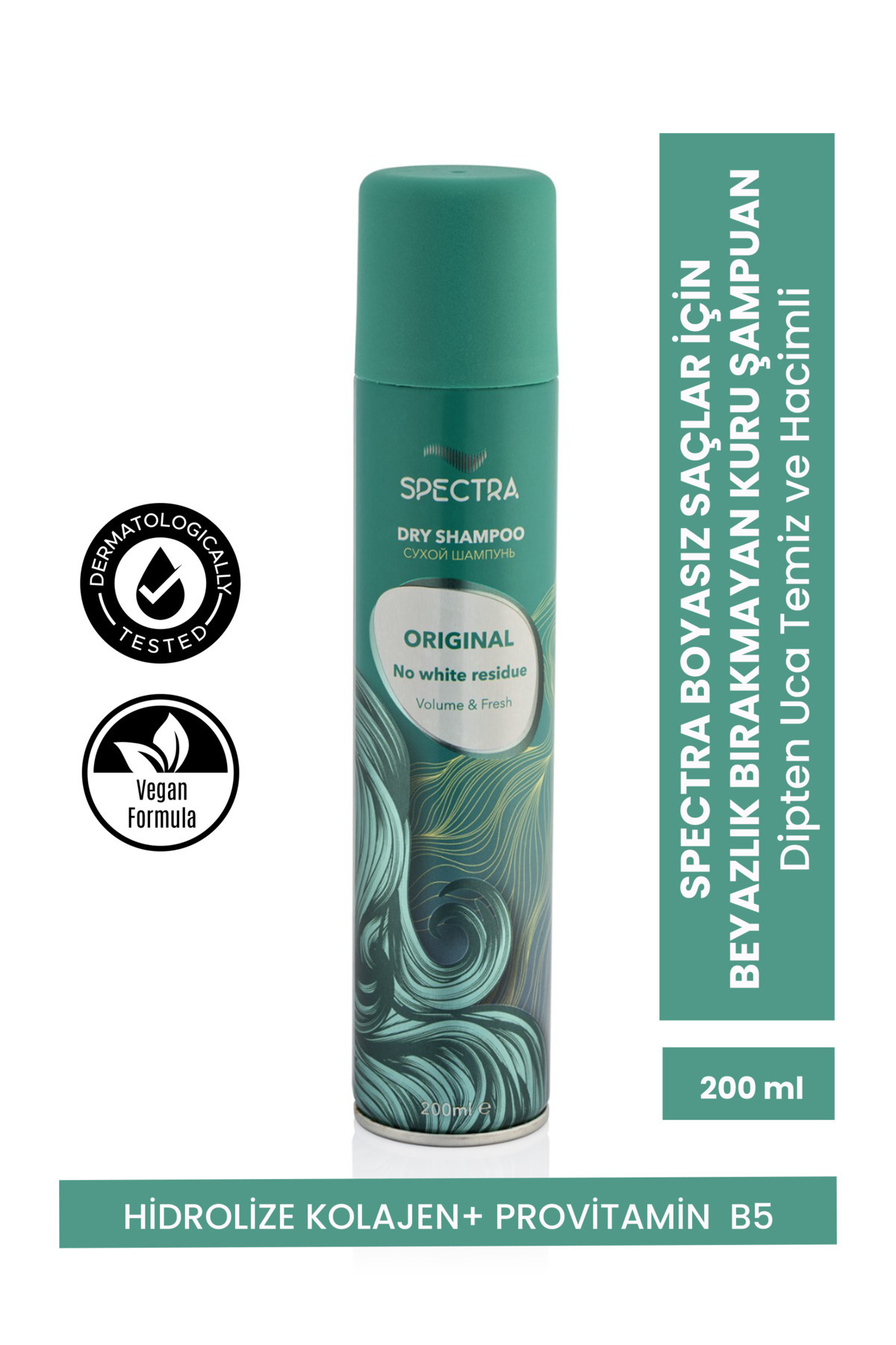 Spectra Care Boyasız Saçlar İçin Beyazlık Bırakmayan Hacim Veren Kuru Şampuan