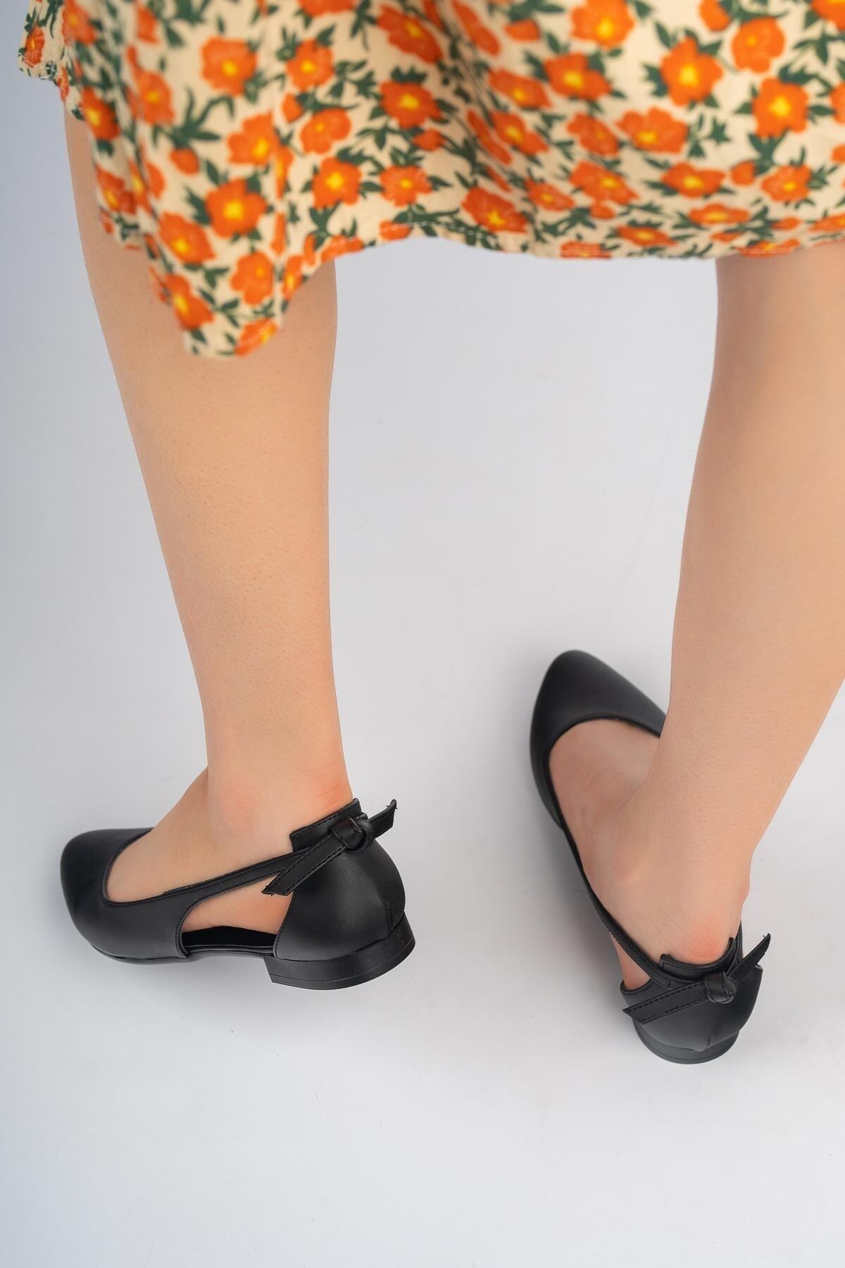 StWenn  Kadın Babet Rahat Ortopedik Taban Ayakkabı Deri Cilt - Görsel 6