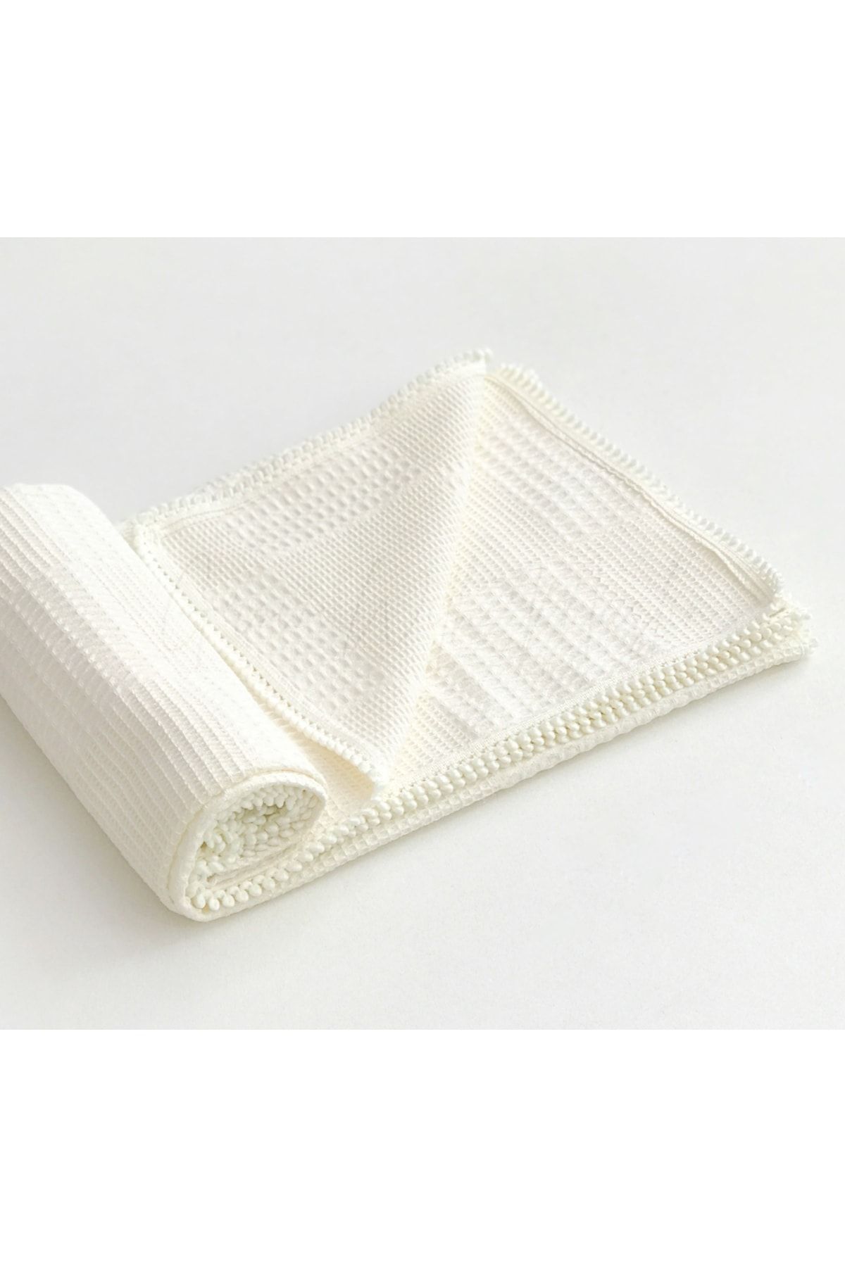 FG Store Pamuk Çok Amaçlı Petek Pike Battaniye / Örtü (80X100) fotoğrafı 3 (önizleme)