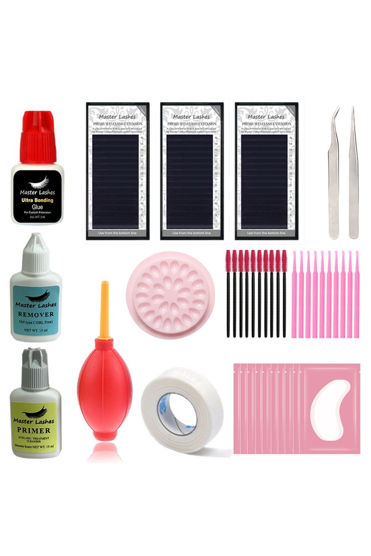 Master Lashes Ipek Kirpik Seti Profesyonel Full Set 0,07-mix — egemen2025