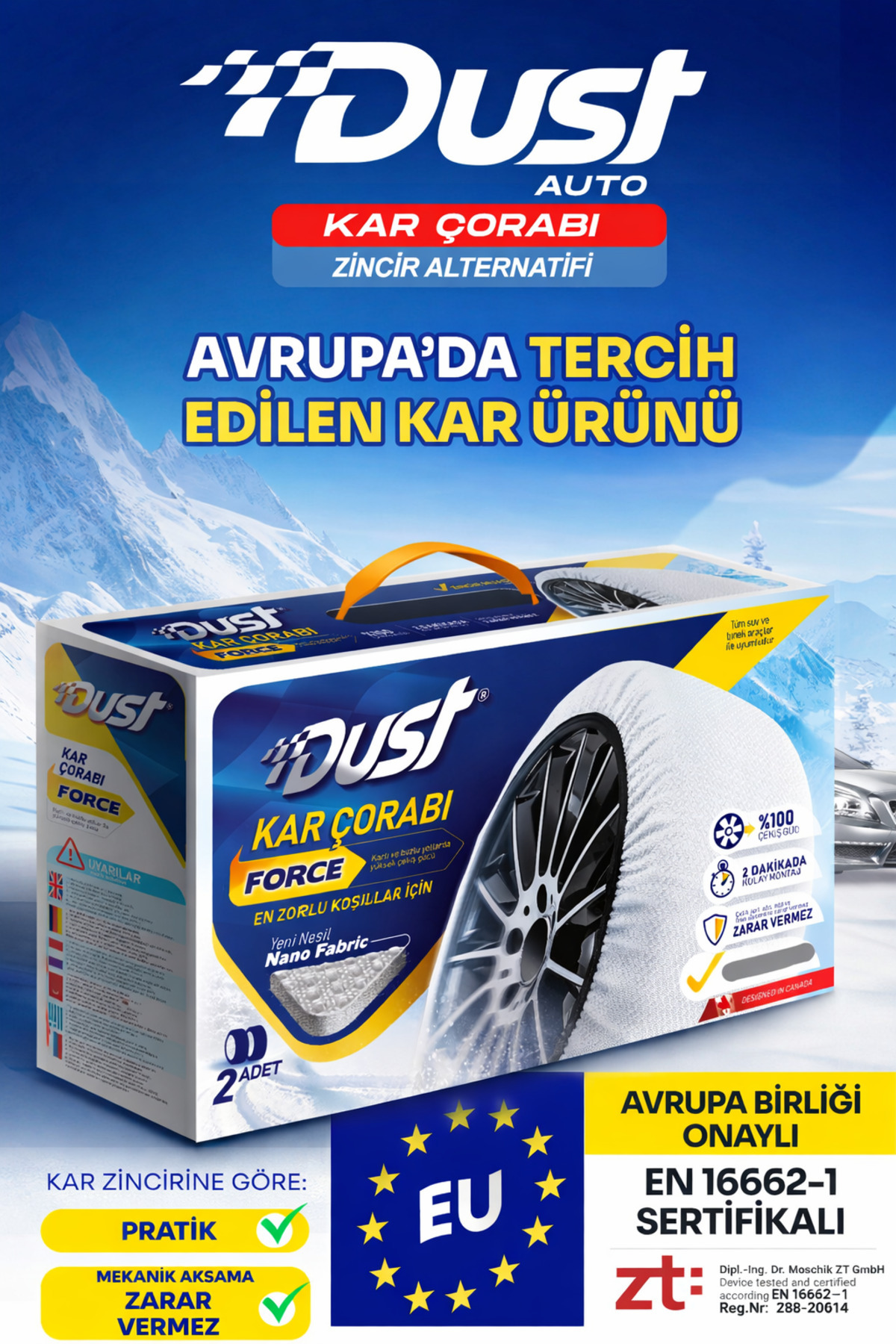 DUST Kar Çorabı - Force Series