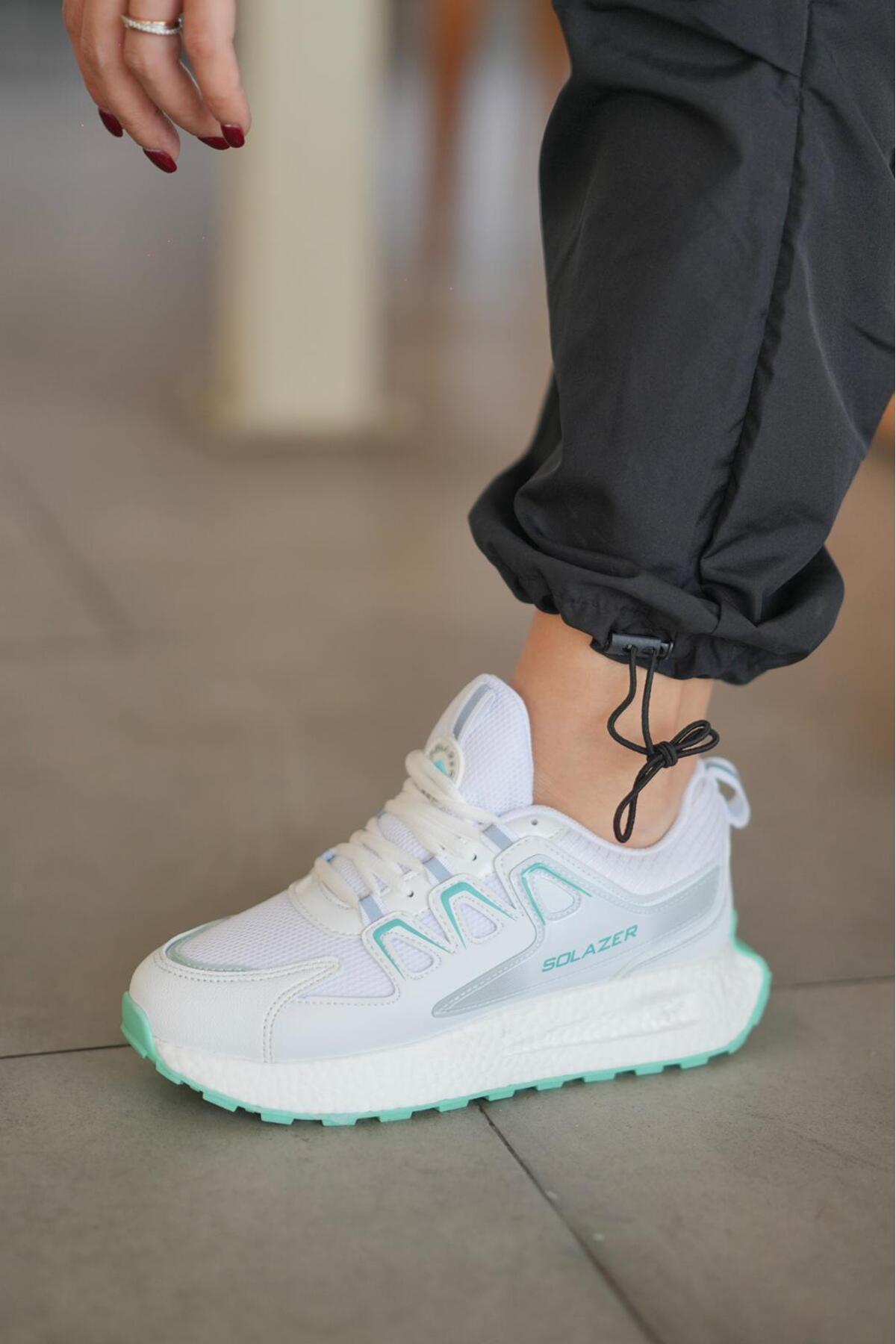 SOLAZER Zelene ženske patike - ležerna sportska obuća 029