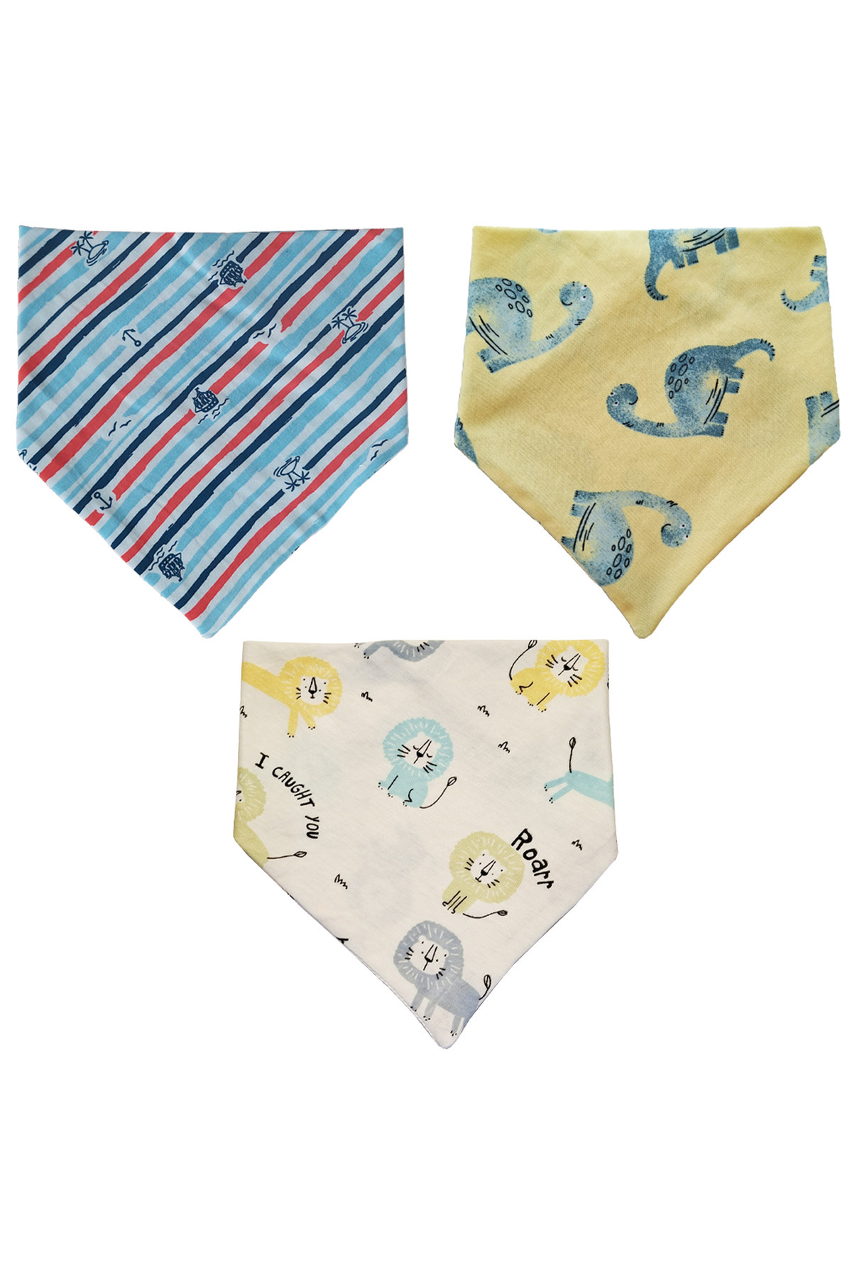 Baby Minik Üçgen Fular Penye Salya Ve Mama Önlüğü 10 Adet fotoğrafı 3 (önizleme)