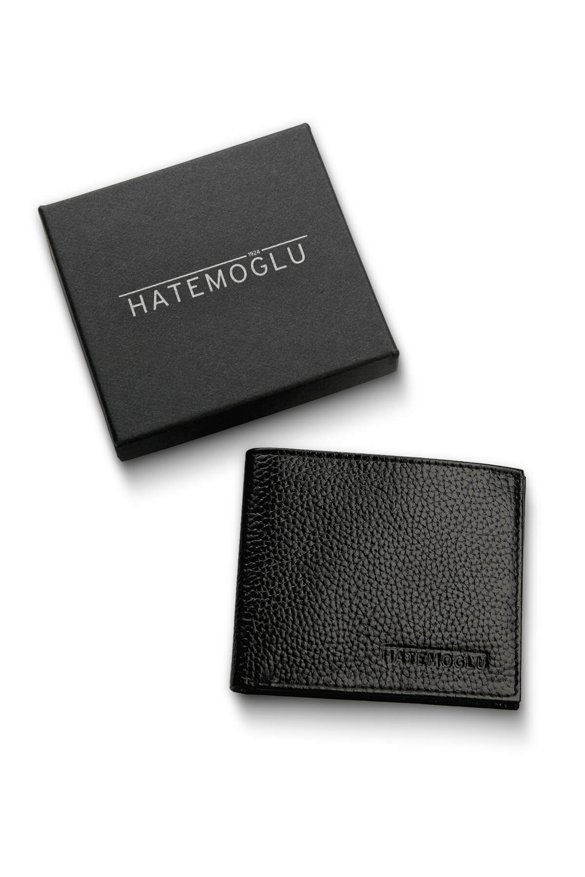 Hatemoğlu Siyah Kutulu %100 Hakiki Deri Siyah Erkek Cüzdan