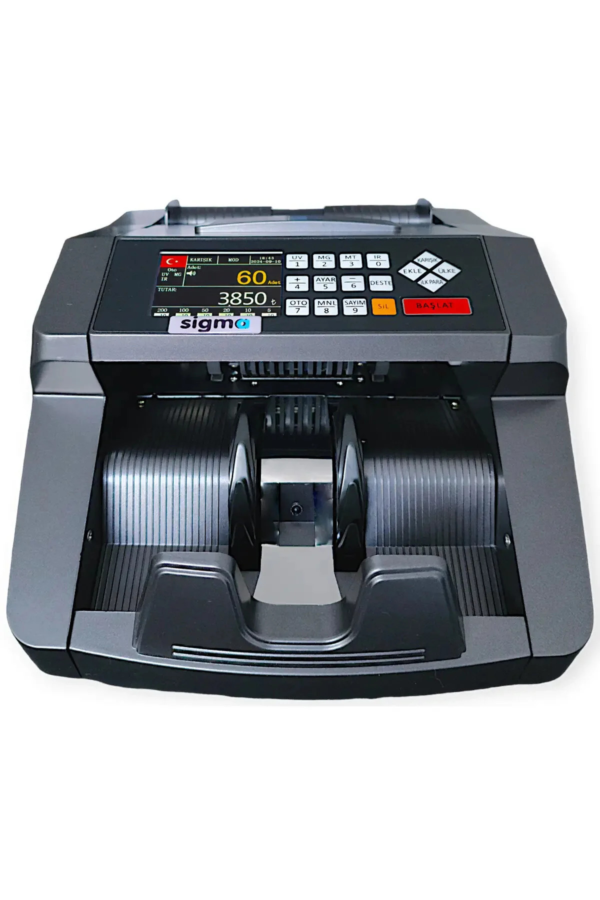 Sigma Ofis Tipi Para Sayma Makinesi Sc7520 Tl Karışık Sayım - Euro ve Usd Adet Sayım