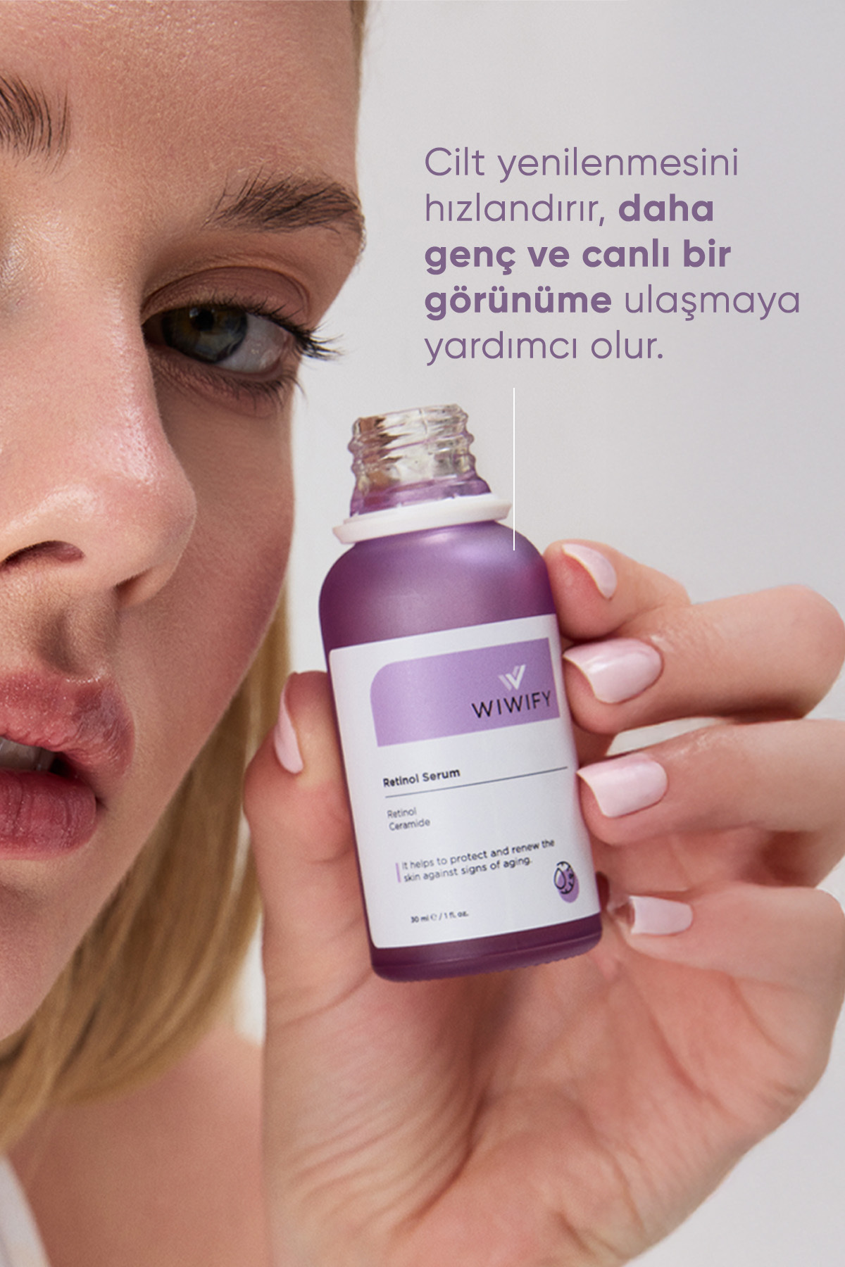 Kırışıklık Karşıtı, Onarıcı, Besleyici Retinol Serum (1% Retinol + Ceramide) Anti-aging — 111 — تصویر 4 از 7