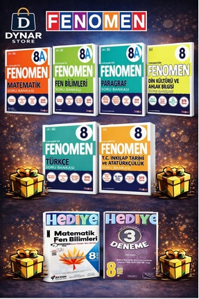 Fenomen Yayıncılık Fenomen 8.sınıf A Ve B Seti Soru Bankası Hediyedir