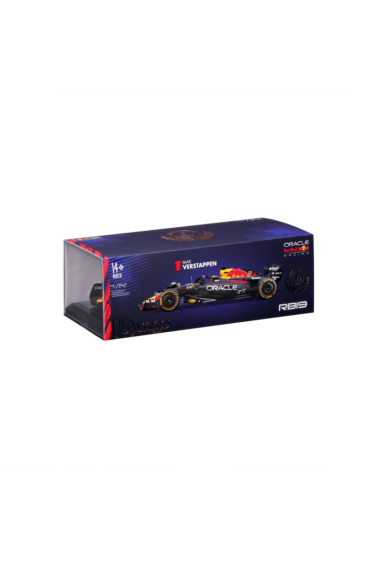 BBURAGO 1:24 Oracle Red Bull Racing RB19 2023 Winner Abu Dhabi