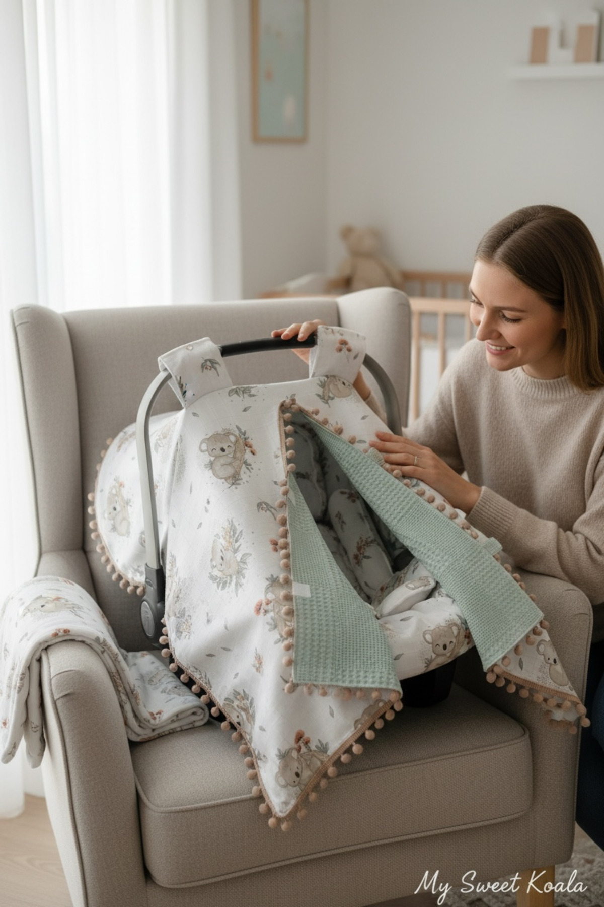 FG Store %100 Pamuk Çok Amaçlı ÇİFT KATLI Müslin Puset Örtüsü, Minderi ve Çarşafı fotoğrafı 2 (önizleme)