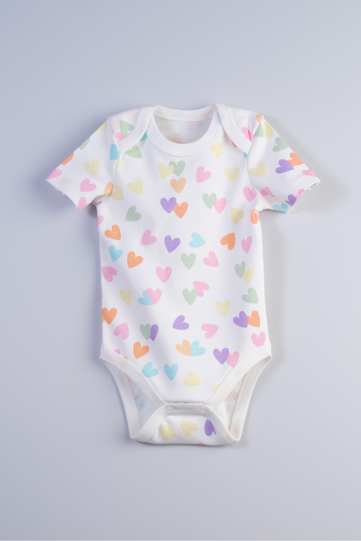 Newborn and Baby Envelope Neck Bodysuit 100% Cotton
