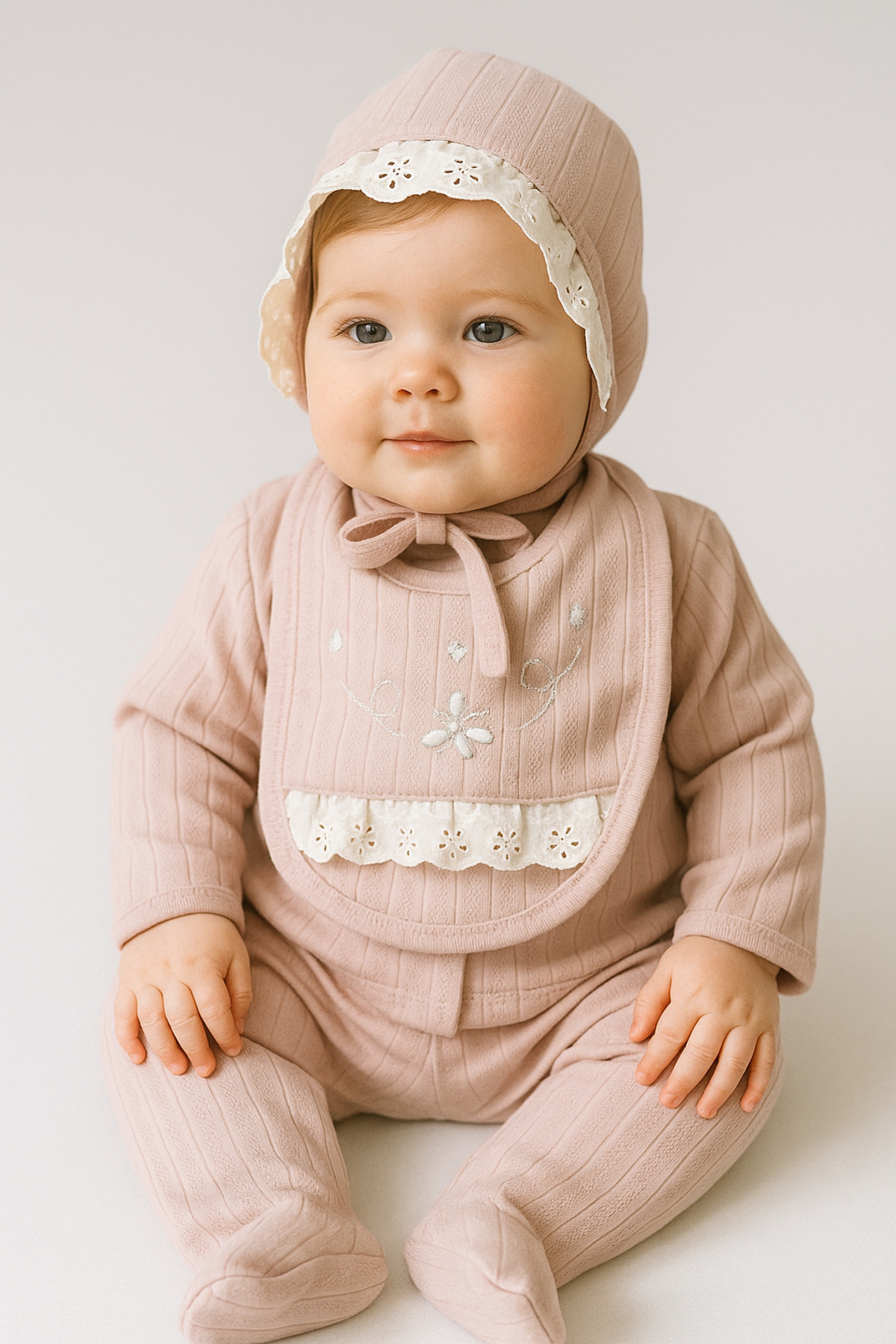 Arin Baby YENİDOĞAN 5Lİ ZIBIN SET/%100 PAMUK KIZ BEBEK HASTANE ÇIKIŞI/HEDİYELİK KIZ BEBEK HASTANE ÇIKIŞI fotoğrafı 4 (önizleme)