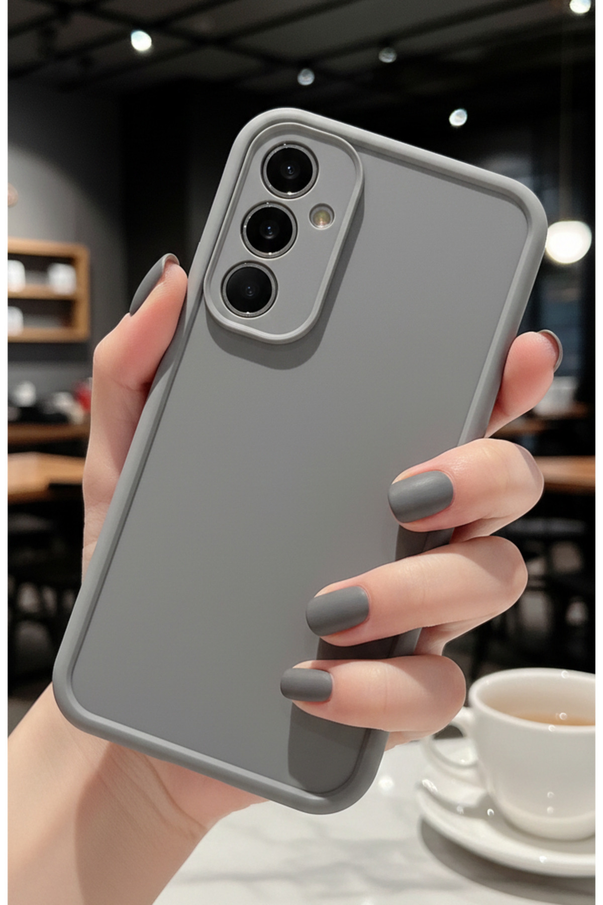 Samsung Galaxy A36 Kılıf Kamera ve Kenar Koruma Çıkıntılı Soft Renkli Silikon Kapak