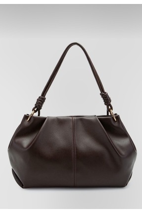 OZ&BU DÜĞÜM DETAYLI SUNİ DERİ EL VE OMUZ ÇANTASI