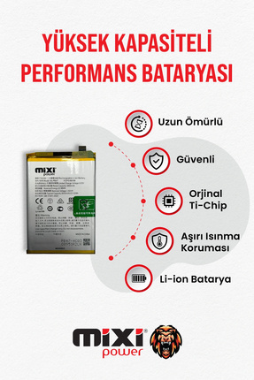 mixipower REALME C75 Uyumlu Tam Kapasite Batarya TR Garantili