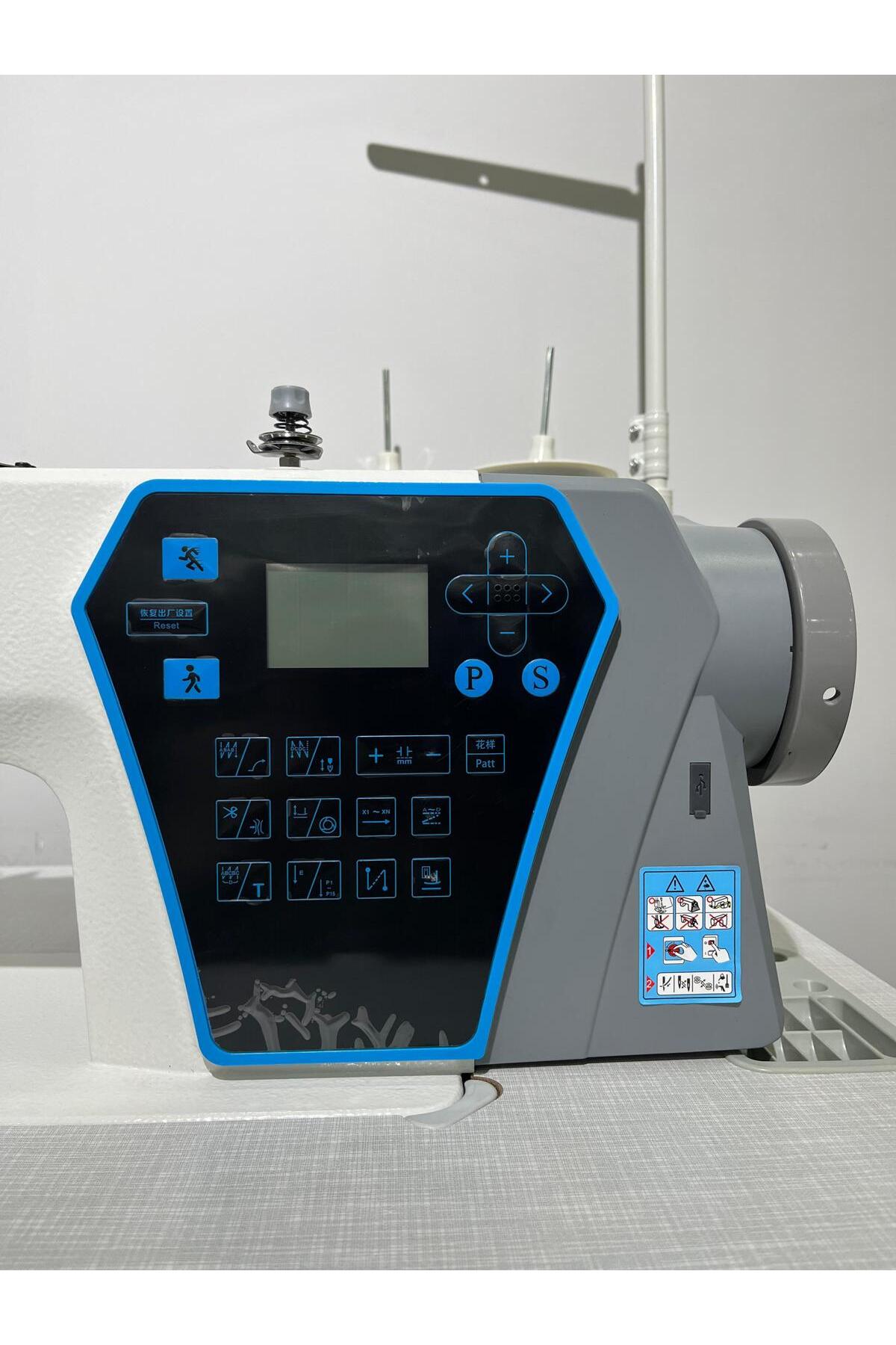 Yuki YK-0303S8-H Çift Papuç Elektronik Step Motorlu Deri Makinası