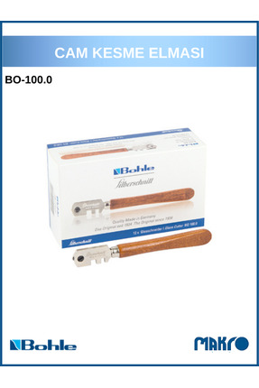 Bohle Silberschnitt Ağaç Saplı Cam Kesme Elması