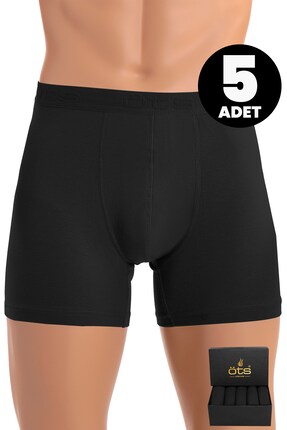 Öts Premium 5’li Erkek Modal Boxer - Hediye Kutulu, Ultra Yumuşak Modal Kumaş...