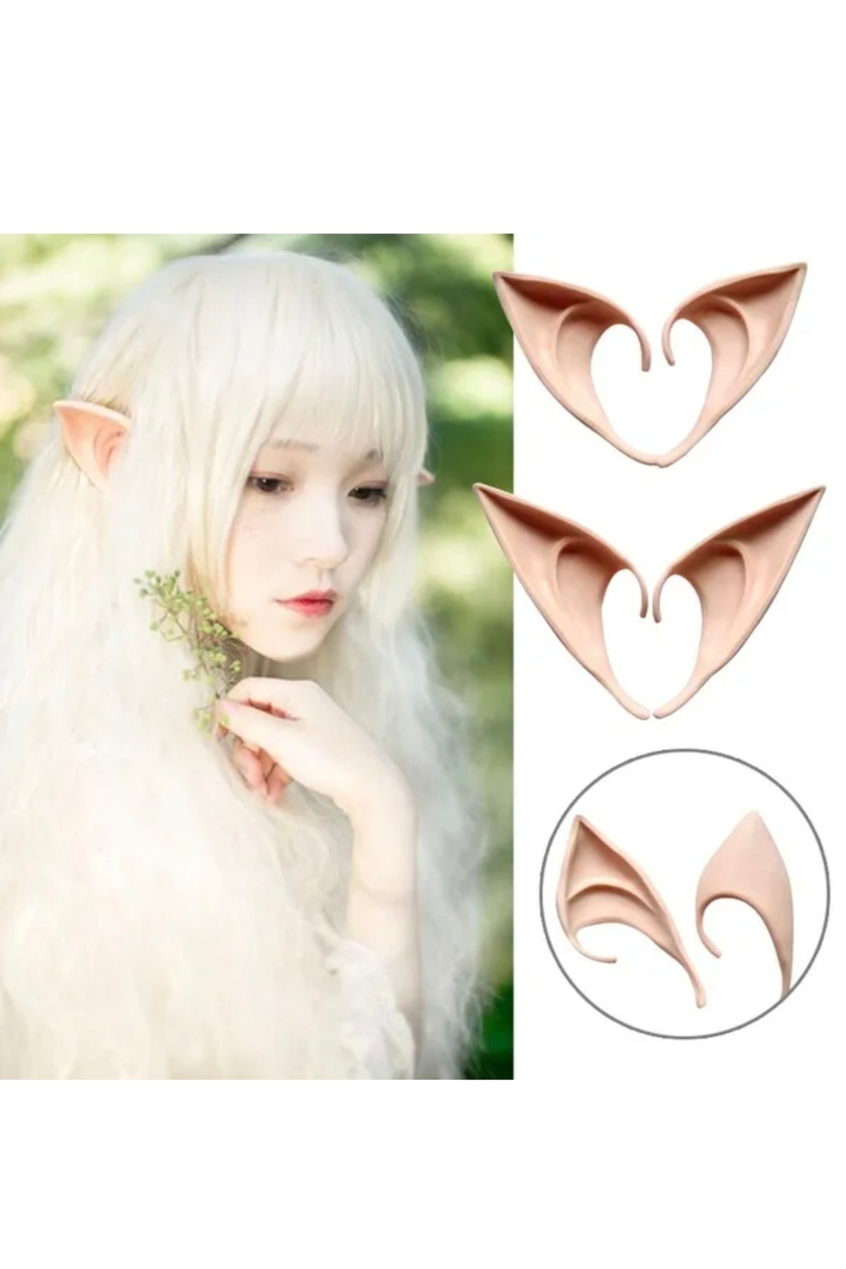 Redsaks Gerçekçi Silikon Elf Kulağı Kostüm Aksesuarı