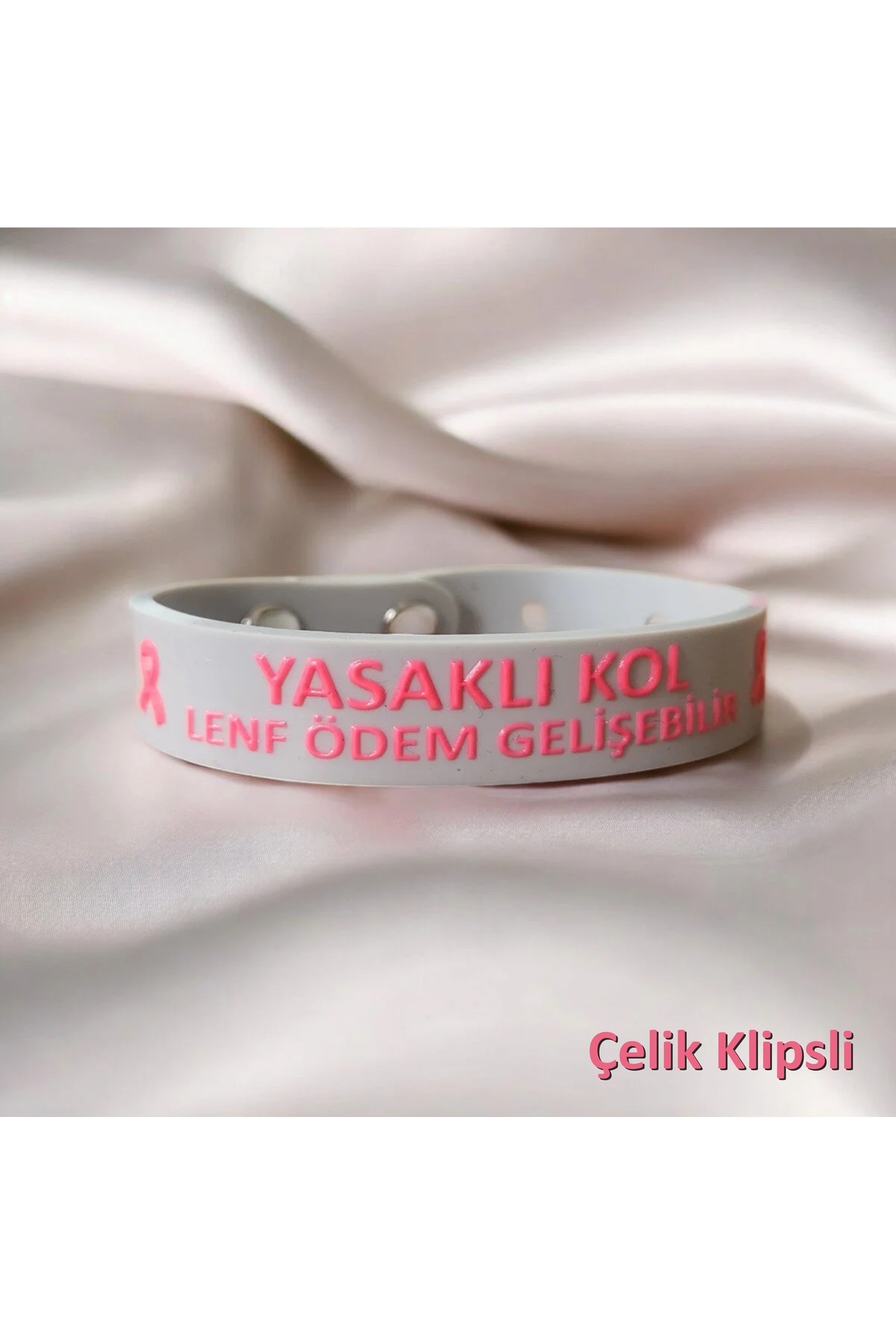 Breast Cancer Awareness Bracelet Lymphedema Bracelet Prohibited Arm Warning Bracelet (NO PAINT)