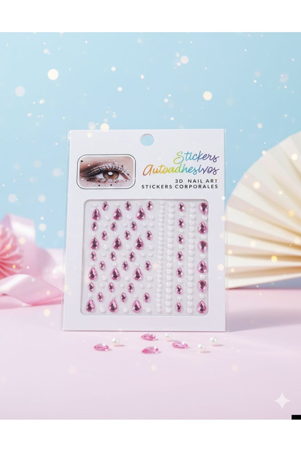 Shiklik Vücut Ve Yüz Taşı Stickers Tırnak Makyaj Taşı Yapışkan Festival Taşı Kristal Yüz Taşları