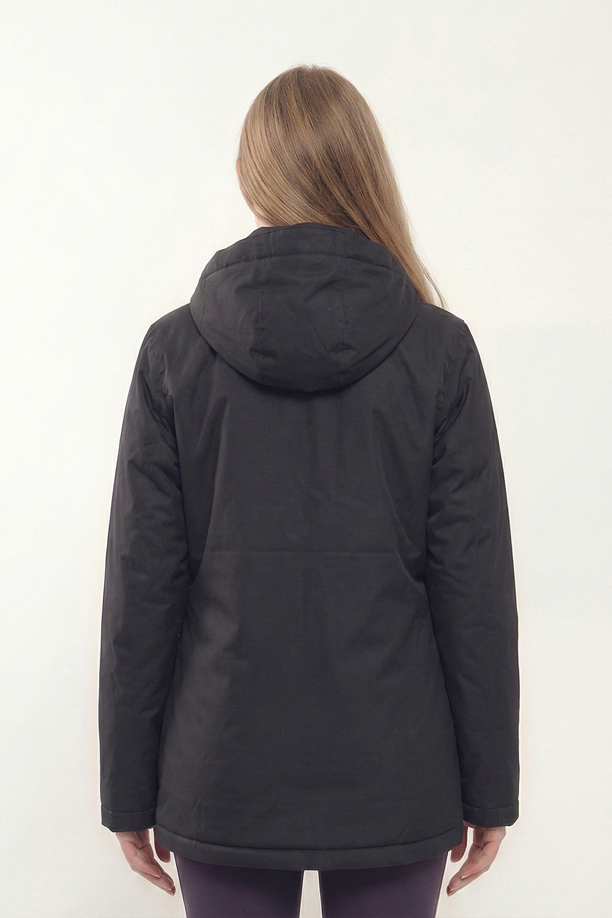 D1fference  Kadın Kışlık Parka Sıcak Tutan Dolgu Kalın İç Astarlı Su İtici Rüzgar Geçirmez Kapüşonlu Parka Mont - Görsel 6