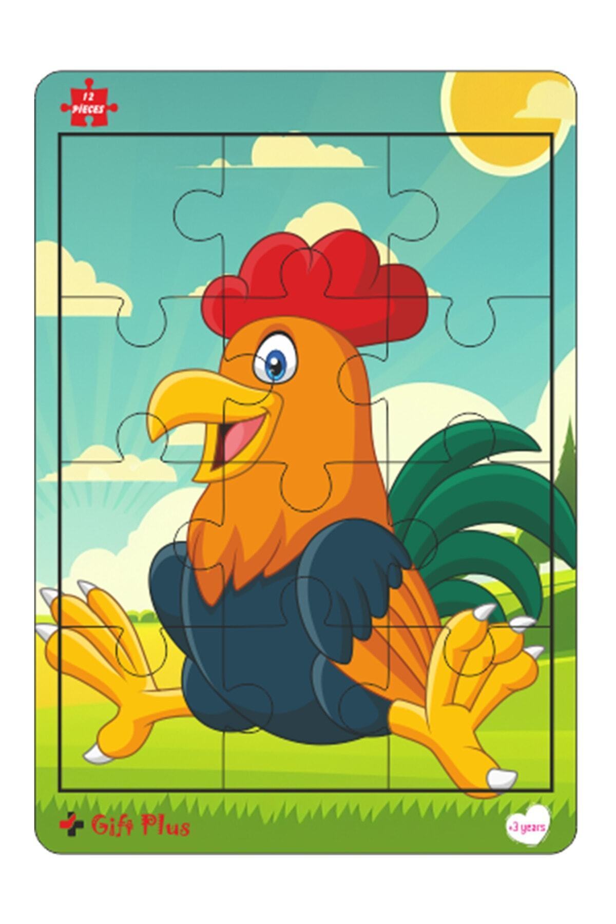 gift plus Ahşap Puzzle 6'lı Set Hayvalar Eğitici Yapboz Puzzle Set 2 (12 parça) fotoğrafı 3 (önizleme)