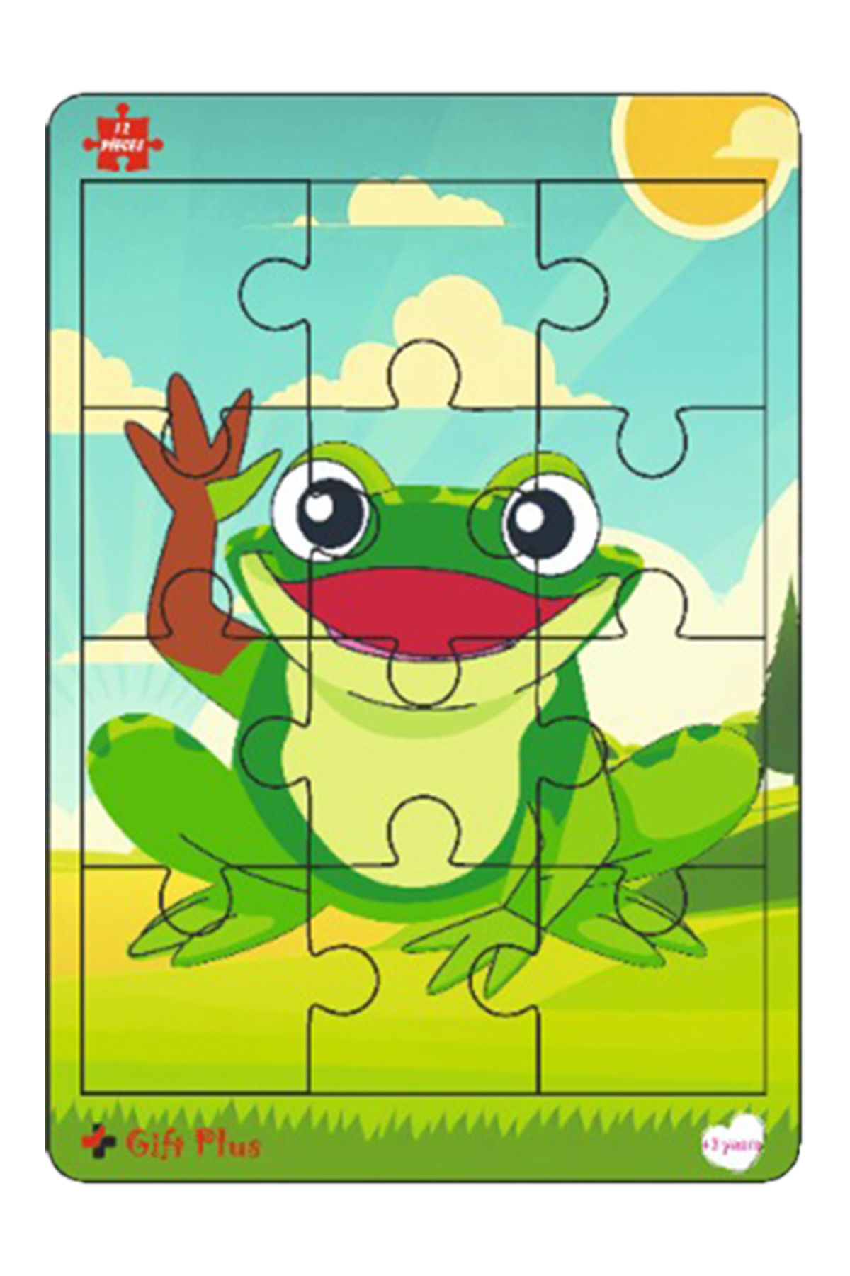 gift plus Ahşap Puzzle 6'lı Set Hayvalar Eğitici Yapboz Puzzle Set 2 (12 parça) fotoğrafı 7 (önizleme)